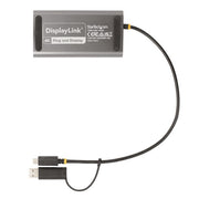 StarTech.com USB-C to Dual-HDMI Adapter - USB-C or A to 2x HDMI - 4K 60Hz - 100W Power Delivery Pass-Through - 1ft (30cm) Built-in Cable - USB to HDMI Multi-Monitor Converter for Laptop - TAA