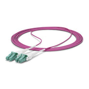 StarTech.com 20m (66ft) LC to LC (UPC) OM4 Multimode Fiber Optic Cable, Erika Violet, 50/125µm, 40G/100G, LOMMF/VCSEL, Uniboot Fiber Jumper Cord, OFNR Riser Rated