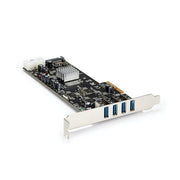 StarTech.com 4 Port USB 3.0 PCIe Card w/ 4 Dedicated 5Gbps Channels (USB 3.2 Gen 1) - UASP - SATA / LP4 Power - PCI Express Adapter Card