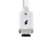 StarTech.com 2.6ft (80cm) Thunderbolt 5 Cable, 80Gbps/Up to 120Gbps, 240W PD, 8K 60Hz, Certified Thunderbolt Cable, Compatible w/Thunderbolt 4/USB4/USB-C - White