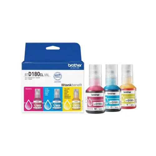 Brother BTD180CLVAL Coloured Multipack Ink Bottles
