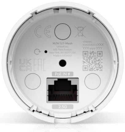 Ubiquiti U7 Mesh 5000 Mbit/s White Power over Ethernet (PoE)