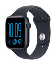 Apple Watch SE (3nd generation) SE 3 GPS + Cellular 44mm Midnight Aluminium Case with Navy Blue Sport Band - M/L