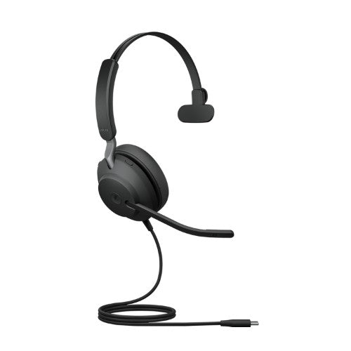 Jabra Evolve2 40 SE Headset Wired Head-band Office/Call center USB Type-C / USB Type-A Black