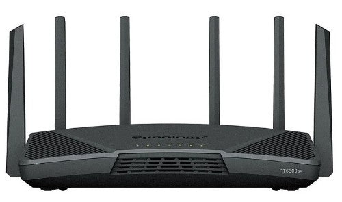 Synology RT6600ax Router WiFi6 1xWAN 3xGbE 1x2.5Gb wireless router Tri-band (2.4 GHz / 5 GHz / 5 GHz) Black