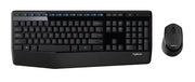 Logitech MK345 Comfort Wireless and Mouse Combo keyboard Mouse included Office RF Wireless QWERTY English Black
