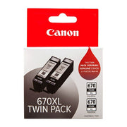 Canon PGI670XLBK BLACK EXTRA LARGE INK TANK TWIN PACK