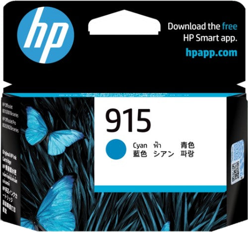 HP 915 CYAN ORIGINAL INK CARTRIDGE 315 PAGES