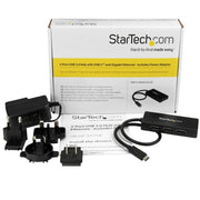 StarTech.com 3-Port USB-C Hub with Gigabit Ethernet - USB-C to 3x USB-A - USB 3.0 (5Gbps) - Includes Power Adapter - TAA