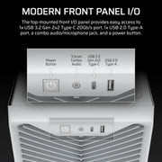 Corsair Midi Tower 3200D RS ARGB PC Case White