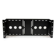 StarTech.com 4U Universal VESA LCD Monitor Mounting Bracket for 19-inch Rack or Cabinet - TAA Compliant - Cold-Pressed Steel Bracket
