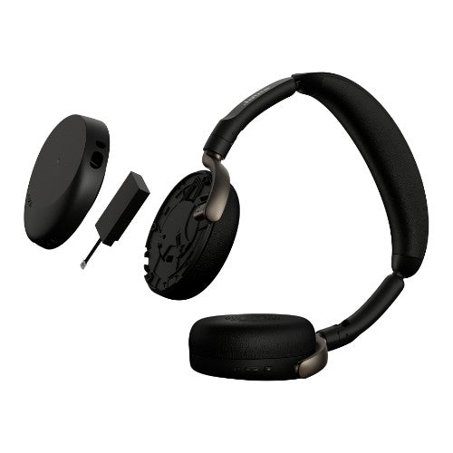 Jabra Evolve3 65 Flex MS - USB-A with Dongle - Black (Wireless Charging Pad)