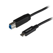 StarTech.com 3ft (1m) USB-B to USB-C Cable, USB 10Gbps, Data Cord, USB 3.2 Gen 2, USB-C Data Transfer Cable