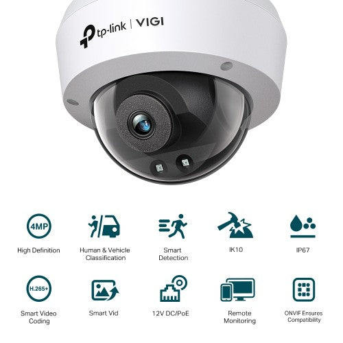 TP-Link VIGI 4MP IR Dome Network Camera