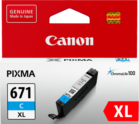 Canon CLI-671XLC ink cartridge 1 pc(s) Original High (XL) Yield Cyan