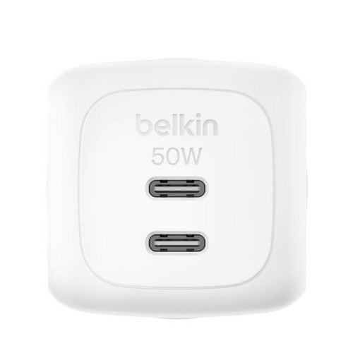 Belkin WCH019AUWH mobile device charger Universal White AC Fast charging Indoor
