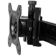 StarTech.com Dual-Monitor Stand - Horizontal - Black - For up to 24" (17.6lb/8kg) Displays