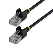StarTech.com 4m Black Ultra Slim Cat6A Ethernet Cable, Snagless, FTP, Pure Bare Copper Wire, 34AWG Slim RJ45 Network Patch Cord, Individually Tested