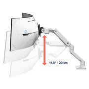 Ergotron HX Series HX ARM WITH VERY HEAVY DUTY PIVOT DESK (WHITE), FOR 1000R 57" MONITORS