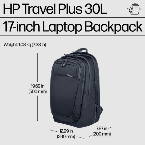 HP Travel Plus 30L 17-inch Laptop Backpack