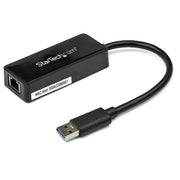 StarTech.com USB 3.0 Ethernet Adapter, USB 3.0 Network Adapter NIC with USB Port, USB to RJ45, USB Passthrough