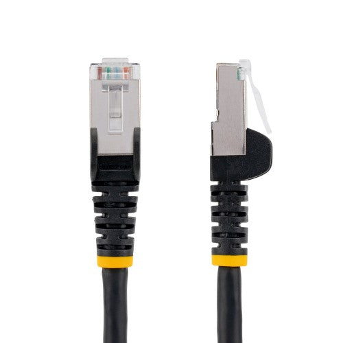 StarTech.com 10m CAT6a Ethernet Cable - Black - Low Smoke Zero Halogen (LSZH) - 10GbE 500MHz 100W PoE++ Snagless RJ-45 w/Strain Reliefs S/FTP Network Patch Cord