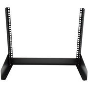 StarTech.com 2-Post 8U Desktop Server Rack, Small Open Frame 19in Computer Rack, Compact Network Rack for AV / Studio / Data / IT Equipment - Free Standing Two-Post Home/Office Rack - TAA