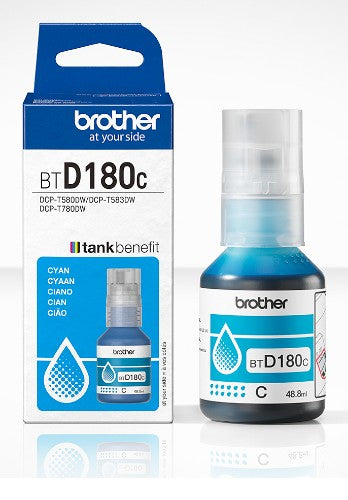Brother BTD180C Cyan Genuine Ink Bottle
