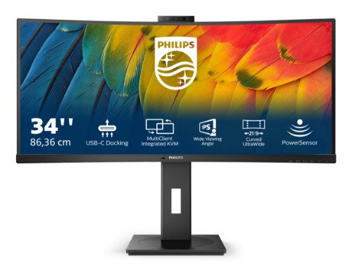 Philips 5000 series 34B1U5600CH/75 computer monitor 86.4 cm (34") 3440 x 1440 pixels Wide Quad HD LCD Black