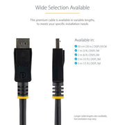 StarTech.com 1m (3.3ft) DisplayPort 1.2 Cable - 4K x 2K Ultra HD VESA Certified DisplayPort Cable - DP to DP Cable for Monitor - DP Video/Display Cord - Latching DP Connectors