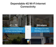 TP-Link Archer MR402-Outdoor wireless router Fast Ethernet Dual-band (2.4 GHz / 5 GHz) 4G White