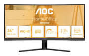 AOC B3 CU34B3E computer monitor 86.4 cm (34") 3440 x 1440 pixels Wide Quad HD LED Black