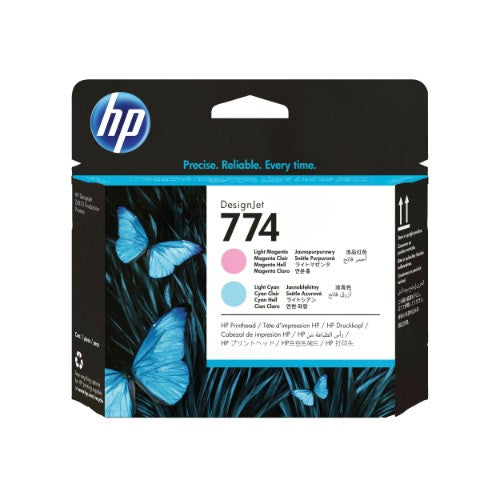 HP 774 Light Magenta/Cyan DesignJet Printhead