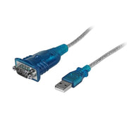 StarTech.com 17in (43cm) 1-Port USB to Serial Adapter Cable, USB-A to DB9 RS232, USB to RS232 Adapter, Prolific Chipset - M/M