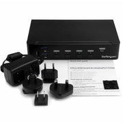 StarTech.com 4-Port DisplayPort KVM Switch - USB 3.0 - 4K 30Hz - TAA