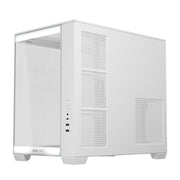 ASUS A32 White ATX dual-chamber case with panoramic design supporting up to 420mm graphics cards in length 360mm radiators and CPU air coolers up to 165mm in height