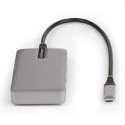 StarTech.com 4-Port USB-C Hub with USB-C DP Alt Mode Video Output 4K 60Hz - 3x USB-A, 1x USB Type-C, 100W Power Delivery Pass-Through, USB 3.2 10Gbps, 1ft/30cm Cable, Portable USB Hub
