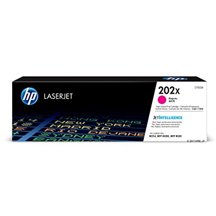 HP 202X MAGENTA LASERJET TONER CARTRIDGE - FOR M254, M280, M281 SERIES PRINTERS