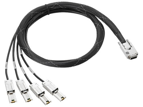 HPE Mini SAS High Density to Dual 2-lane Mini SAS High Density External Fanout 1 Meter Cable