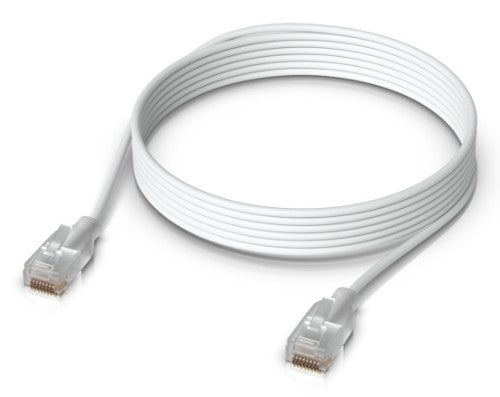 Ubiquiti UACC-Cable-Patch-EL-3M-W networking cable Translucent, White Cat6