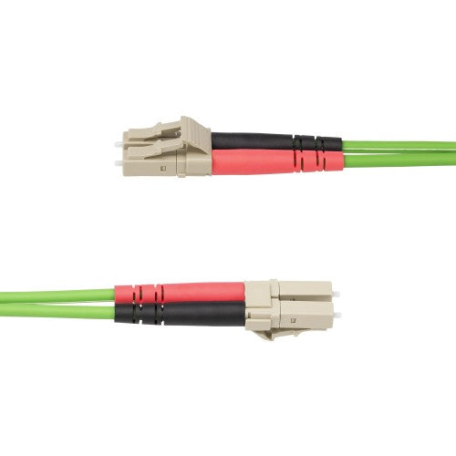 StarTech.com 3m (9.8ft) LC to LC (UPC) OM5 Multimode Fiber Optic Cable, 50/125µm Duplex LOMMF Zipcord, VCSEL, 40G/100G, LSZH Fiber Jumper Cord