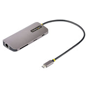 StarTech.com USB C Multiport Adapter 4K 60Hz HDMI Video, 3 Port 5Gbps USB-A Hub, 100W USB Power Delivery Pass-Through/GbE/SD/MicroSD, 12"/30cm Cable, Travel Laptop Docking Station