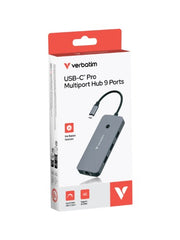 Verbatim CMH-09 USB Type-C 10000 Mbit/s Silver