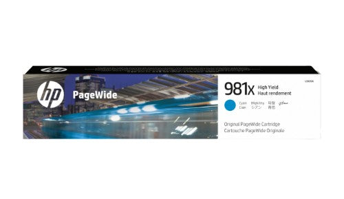 HP 981X High Yield Cyan Original PageWide Cartridge