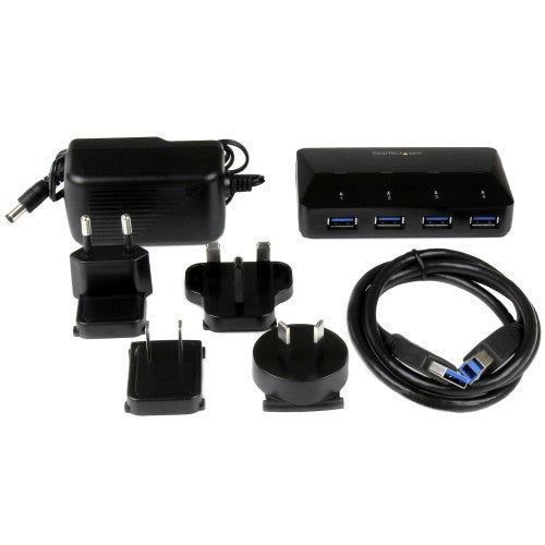 StarTech.com 4-Port USB 3.0 Hub (5Gbps) plus Dedicated Charging Port - 1 x 2.4A Port
