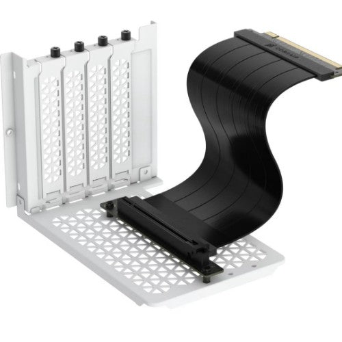 Corsair 6500 Series Vertical GPU Mount Kit - White, PCIe 4.0 175mm Riser Cable, Vertical GPU Bracket, Compatible with 6500D and 6500X Cases Only(LS)