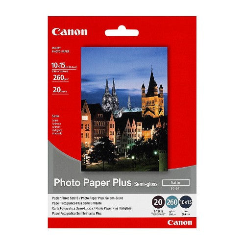 CANON PHOTO PAPER PLUS SEMIGLOSS 4 X 6 INCH 260GSM 20 SHEETS