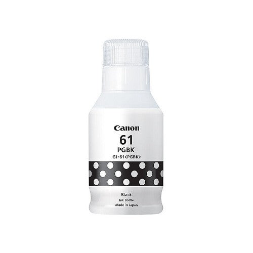 Canon GI61BK BLACK INK BOTTLE FOR G3620 G3625 G3660 - 6K PAGE YIELD