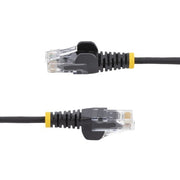 StarTech.com 2.5 m CAT6 Cable - Slim - Snagless RJ45 Connectors - Black