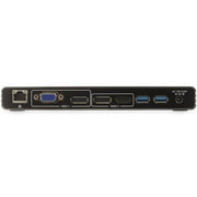StarTech.com Thunderbolt 3 Dock - Dual 4K 60Hz Monitor TB3 Laptop Docking Station with DisplayPort, HDMI & 1080p VGA - 85W Power Delivery & Charging - 2x USB-A, Ethernet - Mac & Windows - TAA
